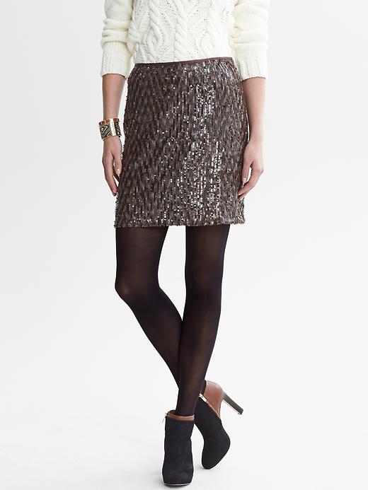 Banana republic sequin mini skirt best sale