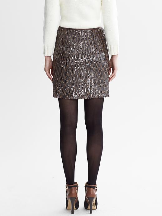 Heritage Brown Sequin Skirt