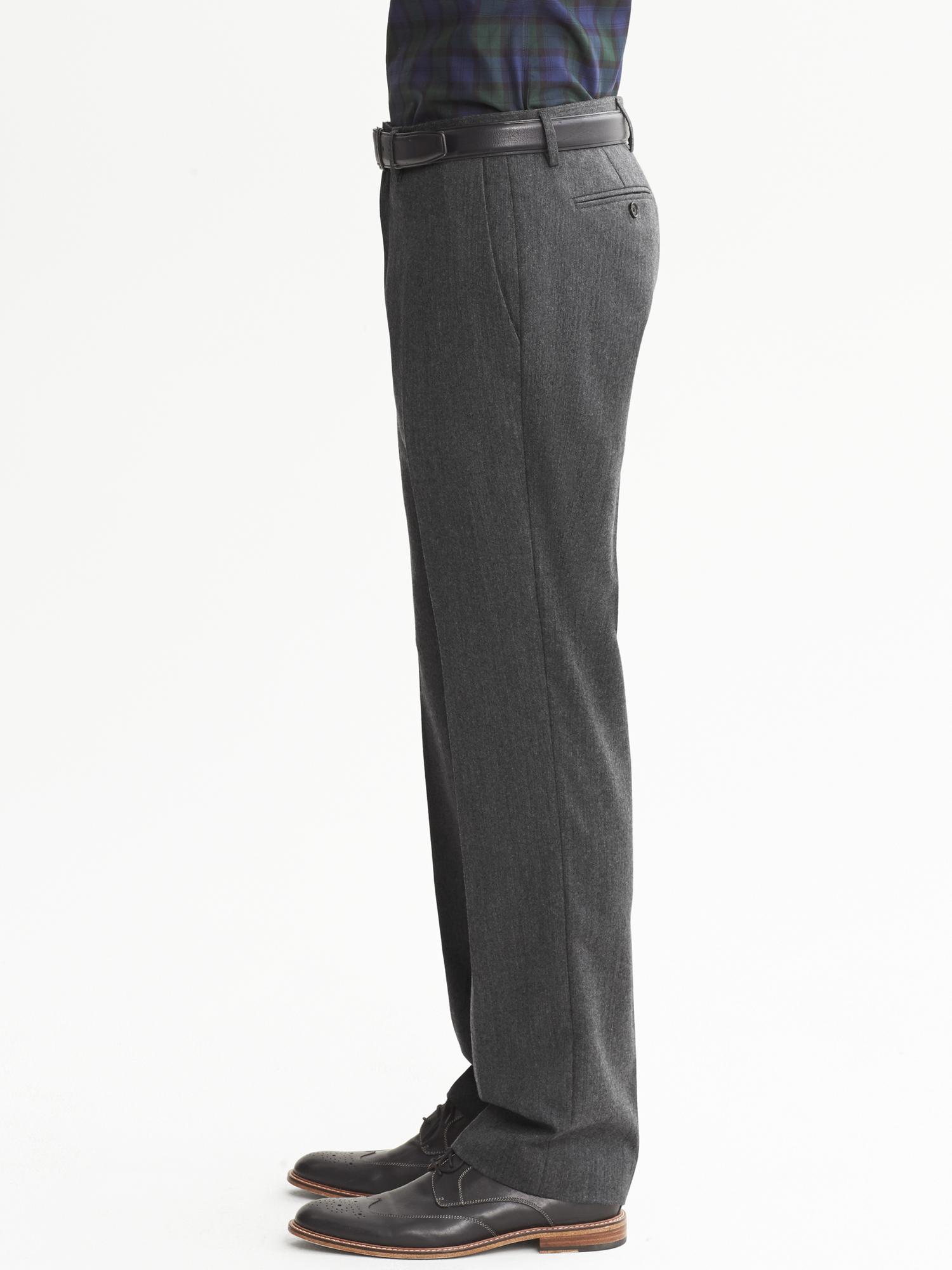 Tailored Slim-Fit Flannel Pant