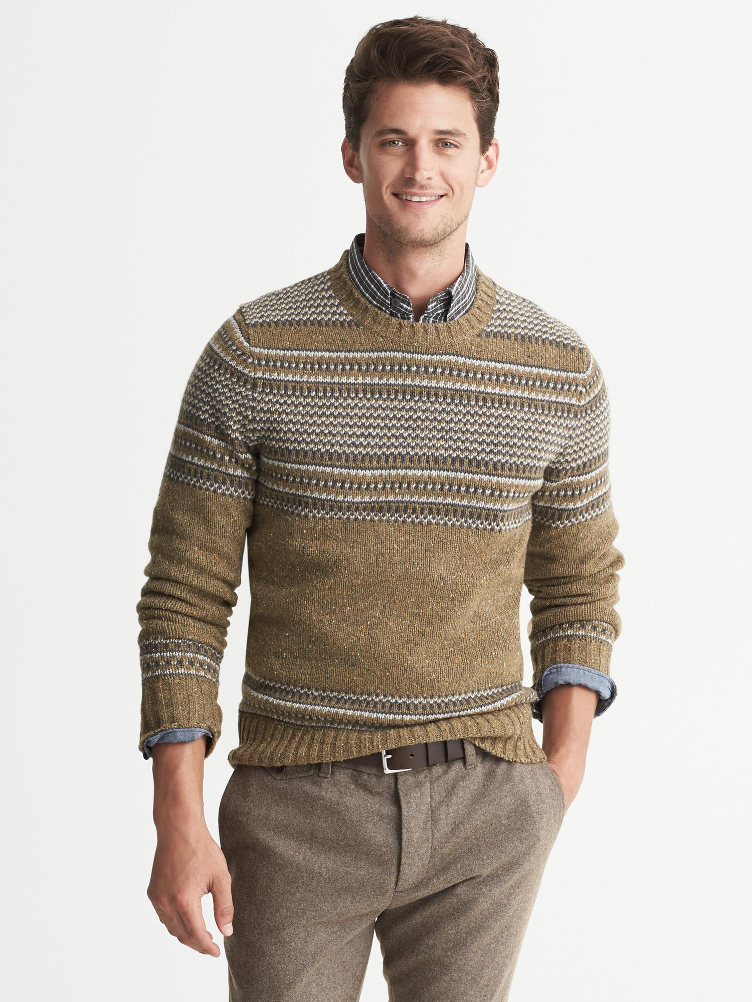 Heritage Jacquard Crew | Banana Republic