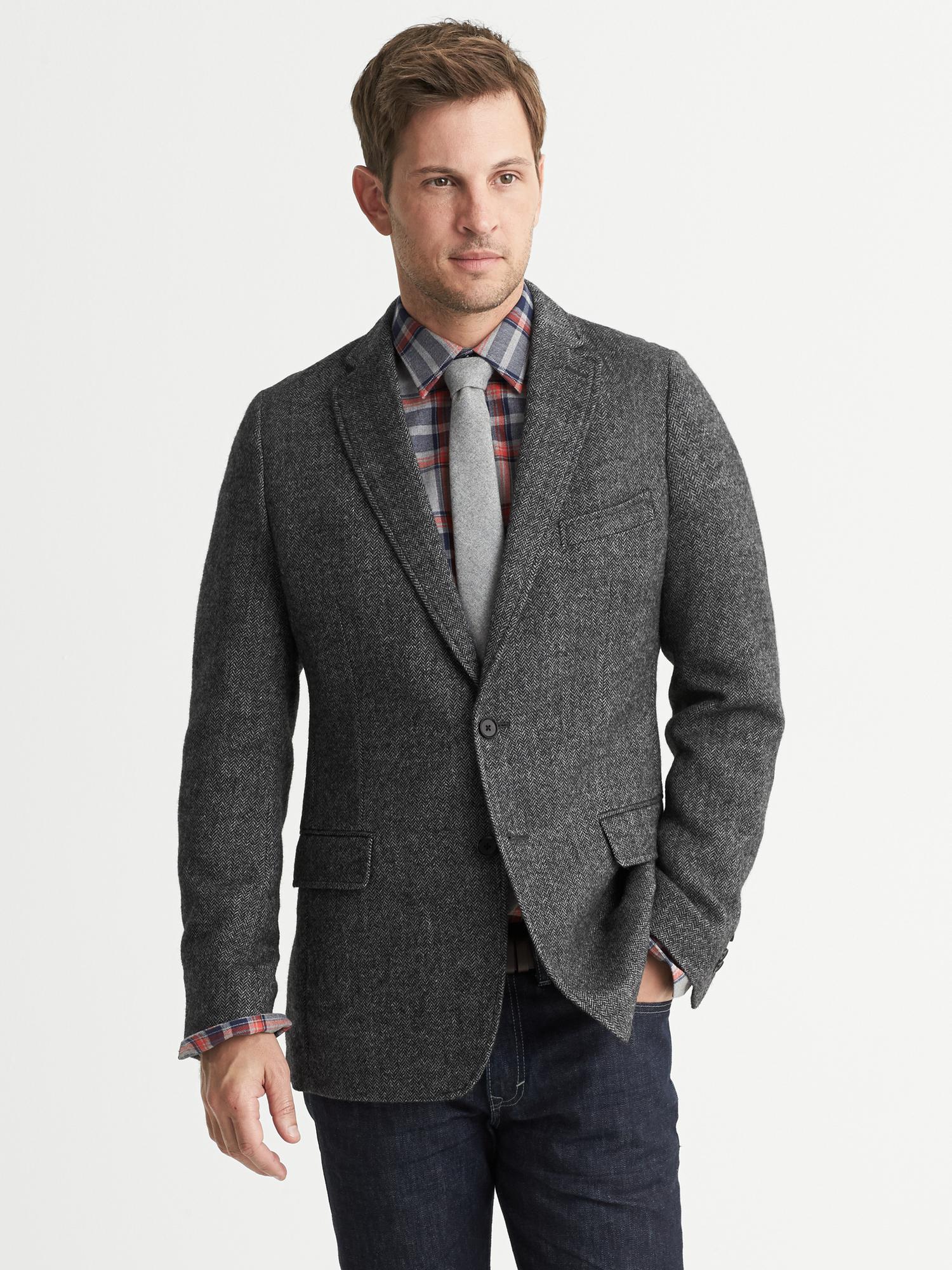 Banana republic herringbone on sale coat