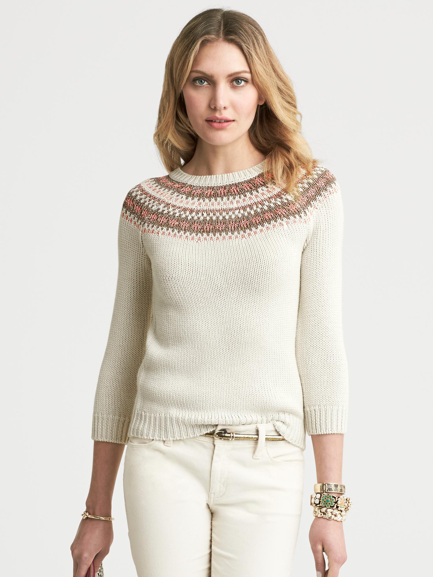 Fair Isle Pullover | Banana Republic