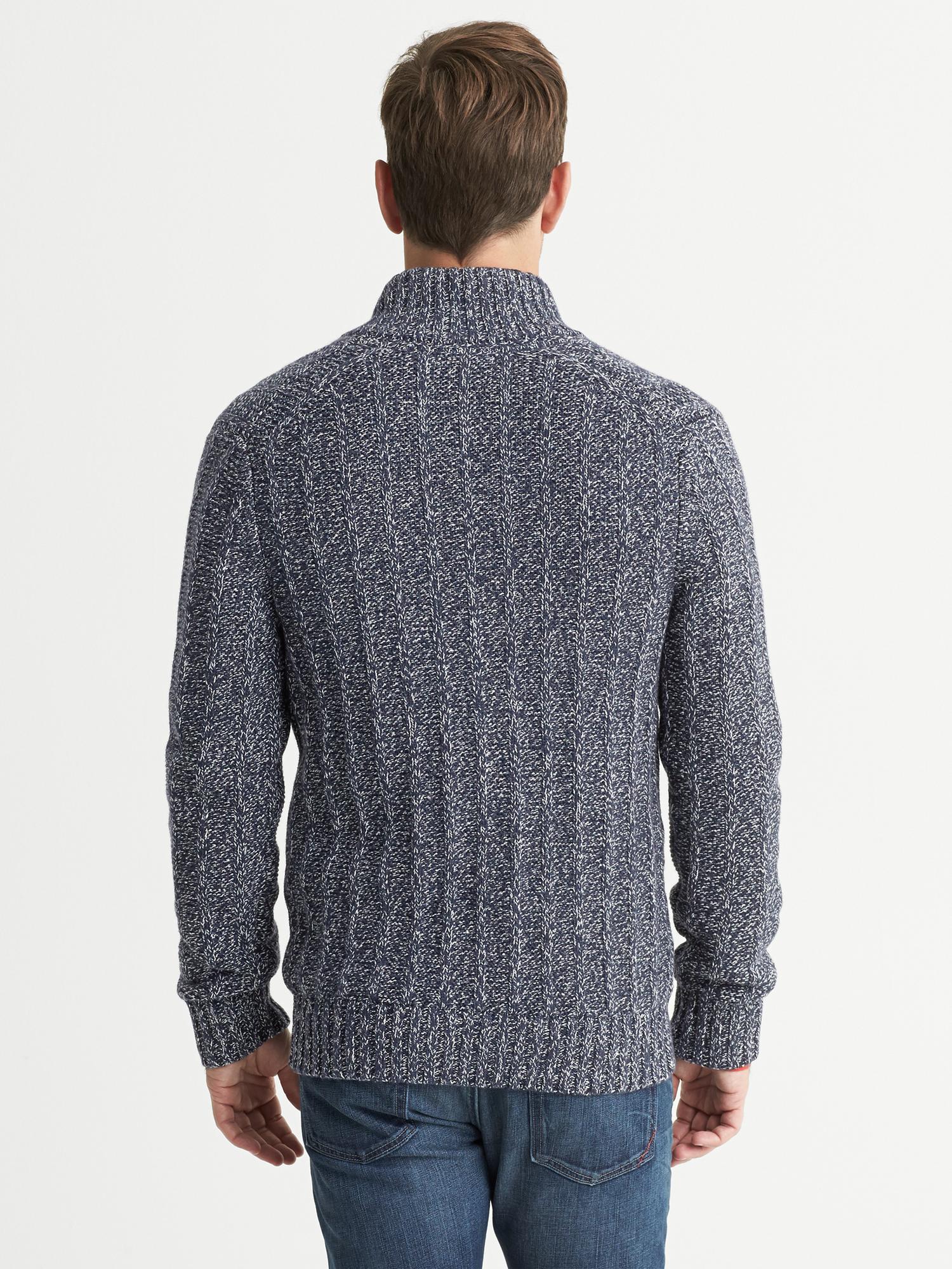 Cardigan Banana Republic à Volants - Bleu Colombe, Taille M, Coton/Cachemire, Occasion Très Bon État