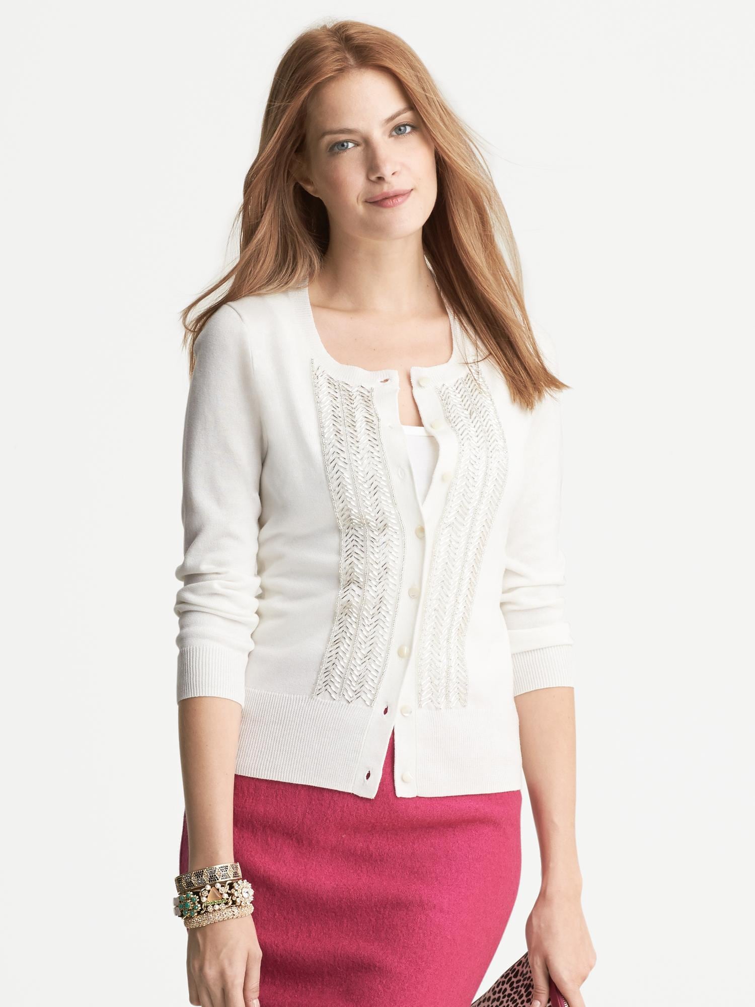 Beaded Cardigan Banana Republic