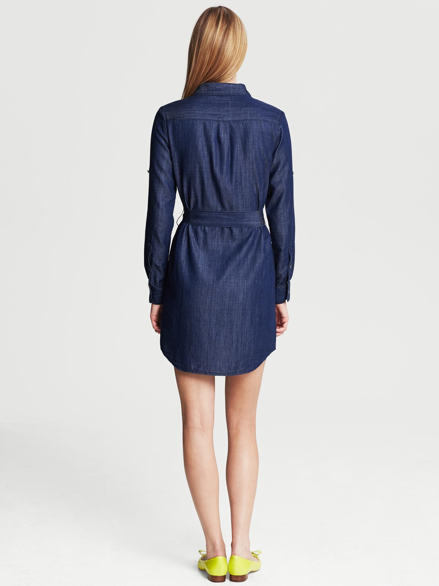 Chambray Shirtdress Banana Republic