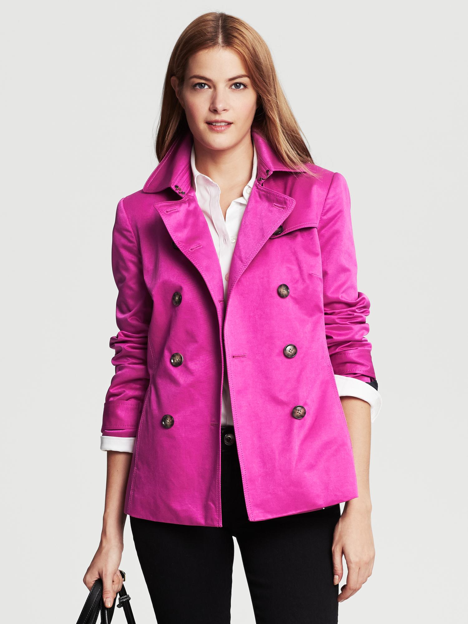 Pink Short Trench