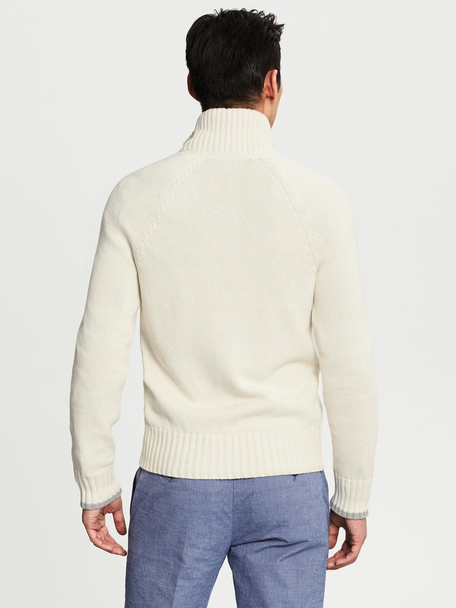 Cable-Knit Full-Zip Cardigan