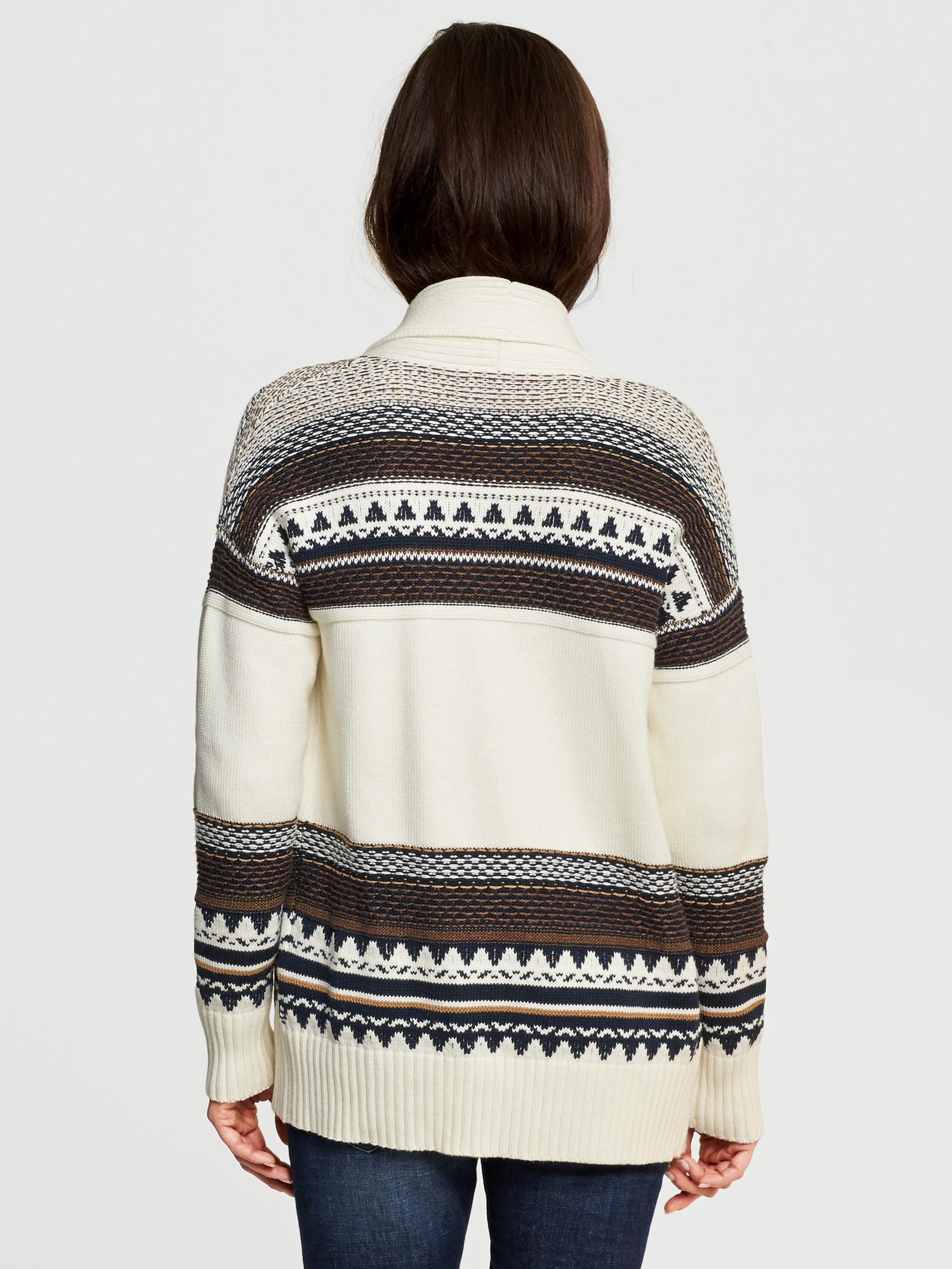 Heritage Printed Open Cardigan