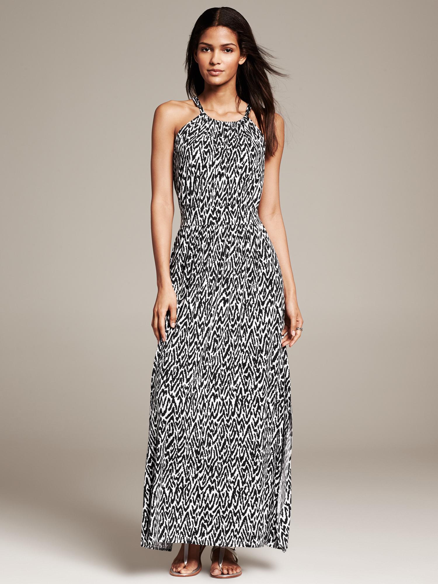 Printed Patio Dress Banana Republic