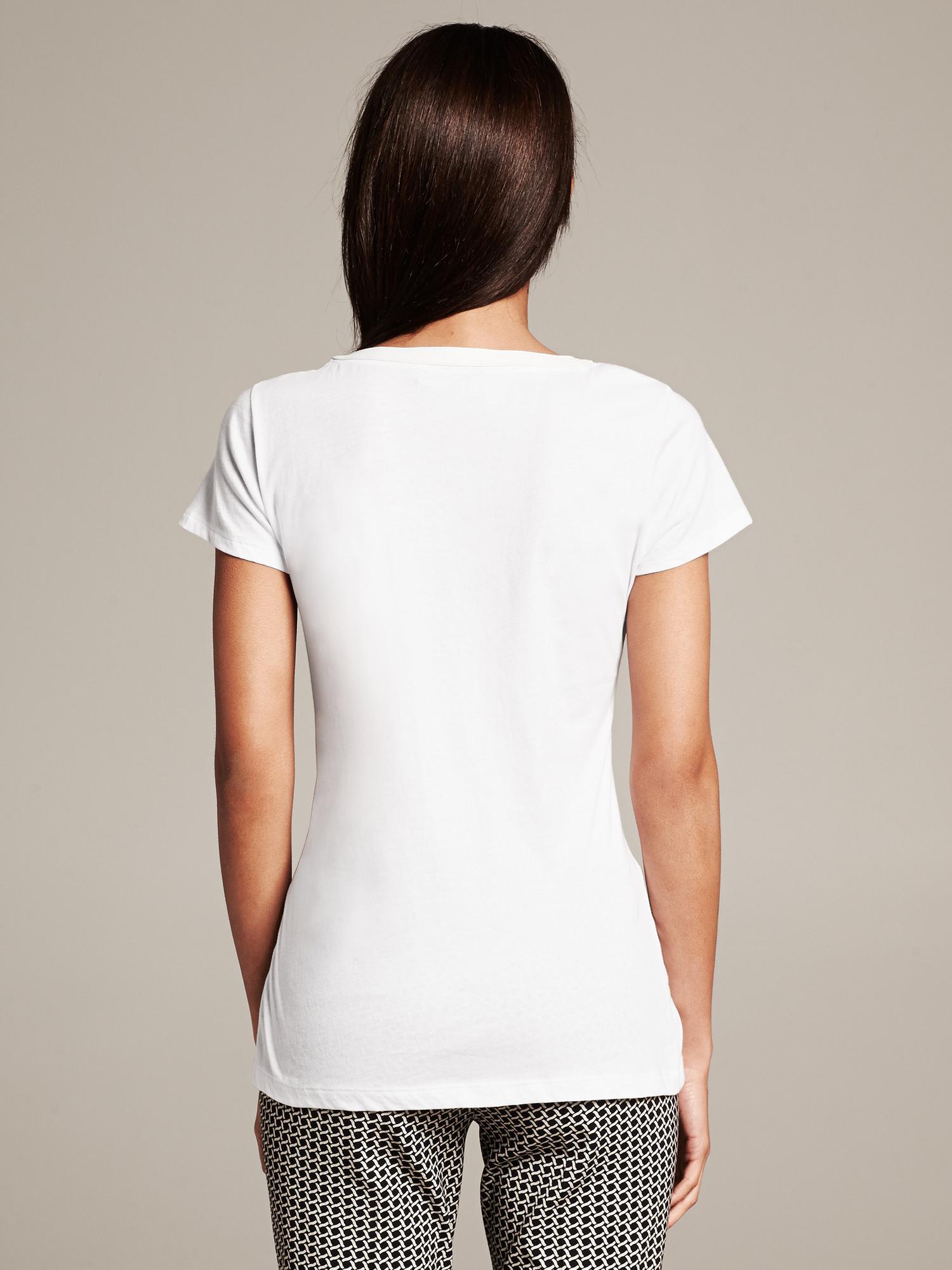 Faux-Leather Trim City Tee