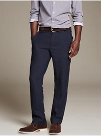 パンツ 00s Banana Republic navy linen slacks Straight Linen-Blend Pull-On Pant | Banana Republic Factory