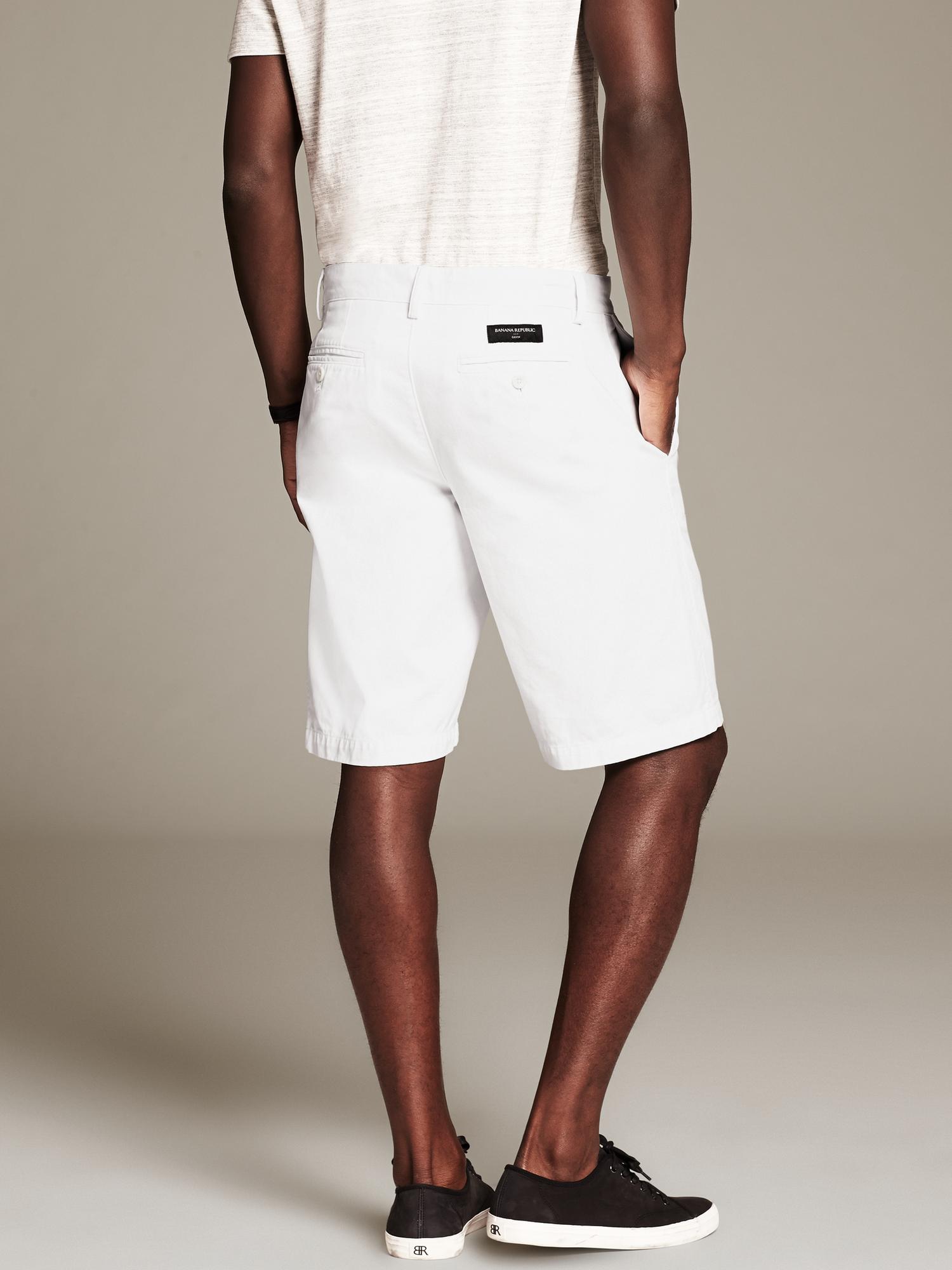 banana republic white shorts