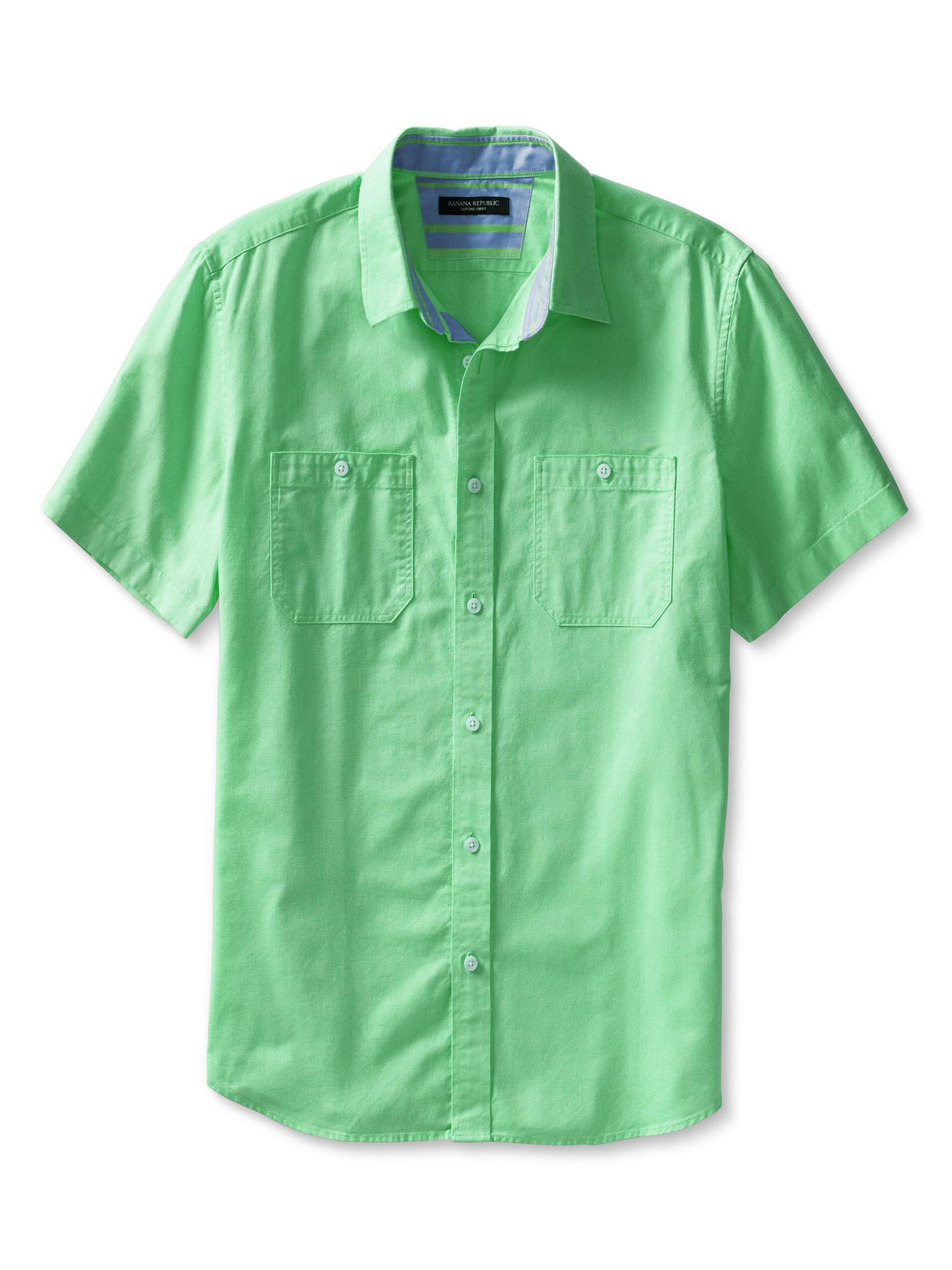 Cotton Short-Sleeve Utility Shirt