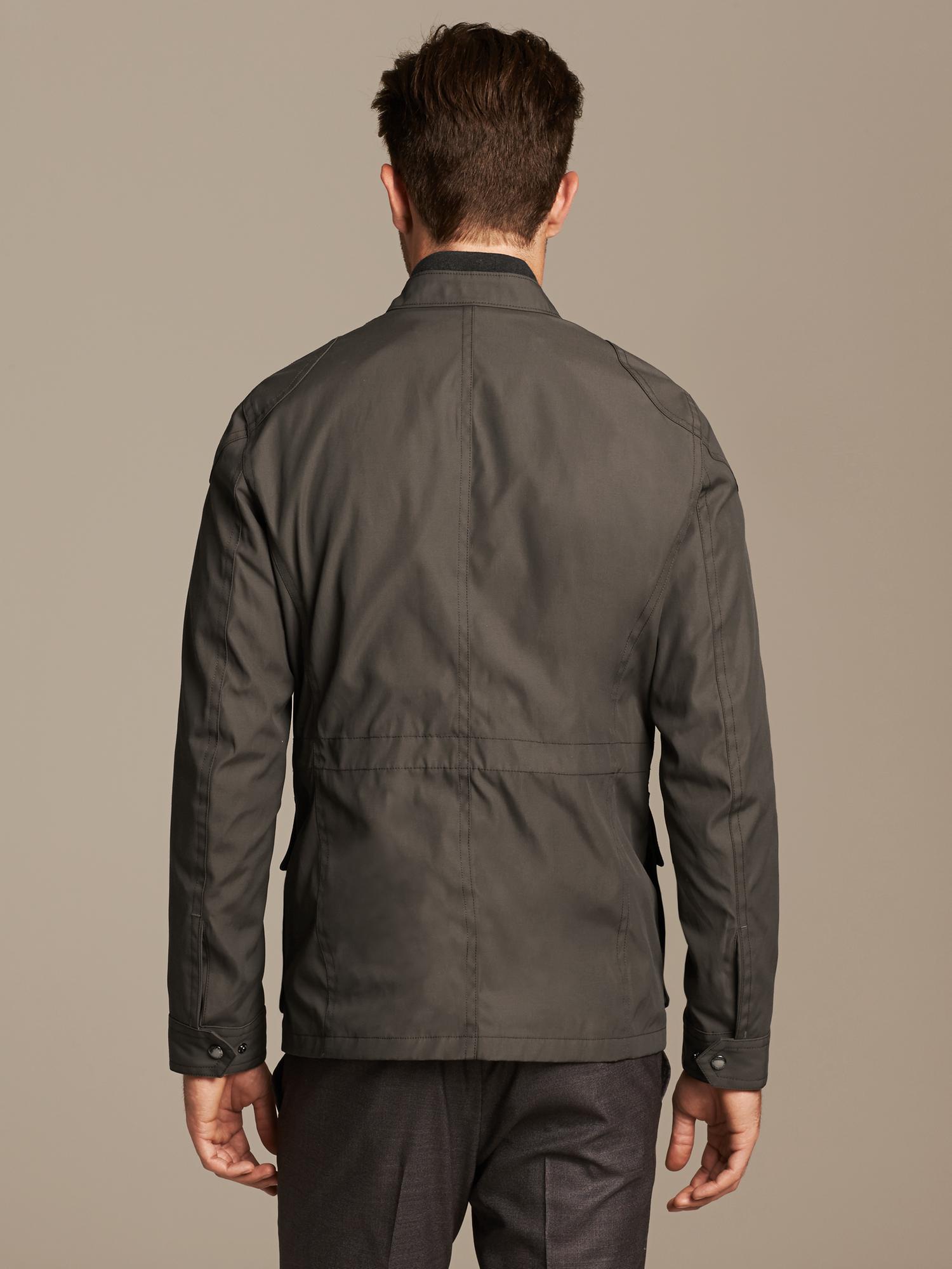 WSS 4 pocket Bag Pocket Knit Collar Black Jacket- - Goose Creek main image 0