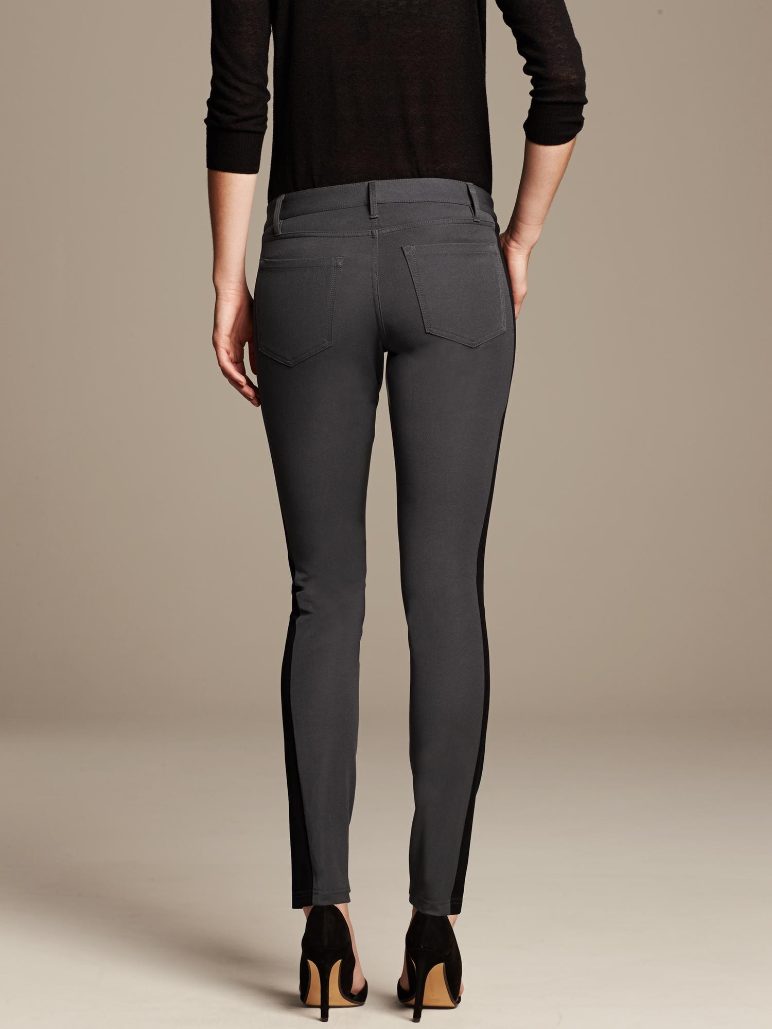 Sloan-Fit Side-Stripe Skinny Ankle Pant