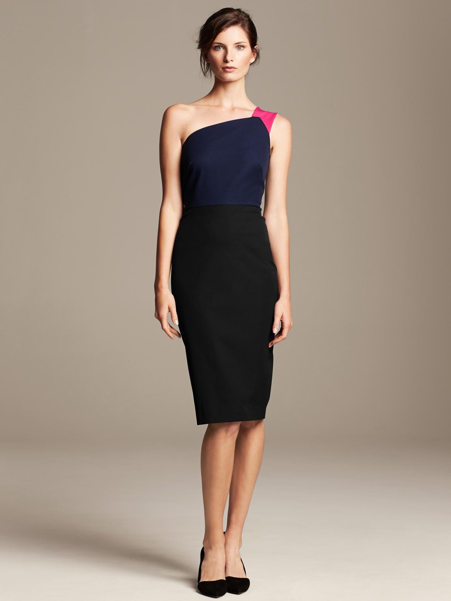 Roland Mouret Collection One Shoulder Dress