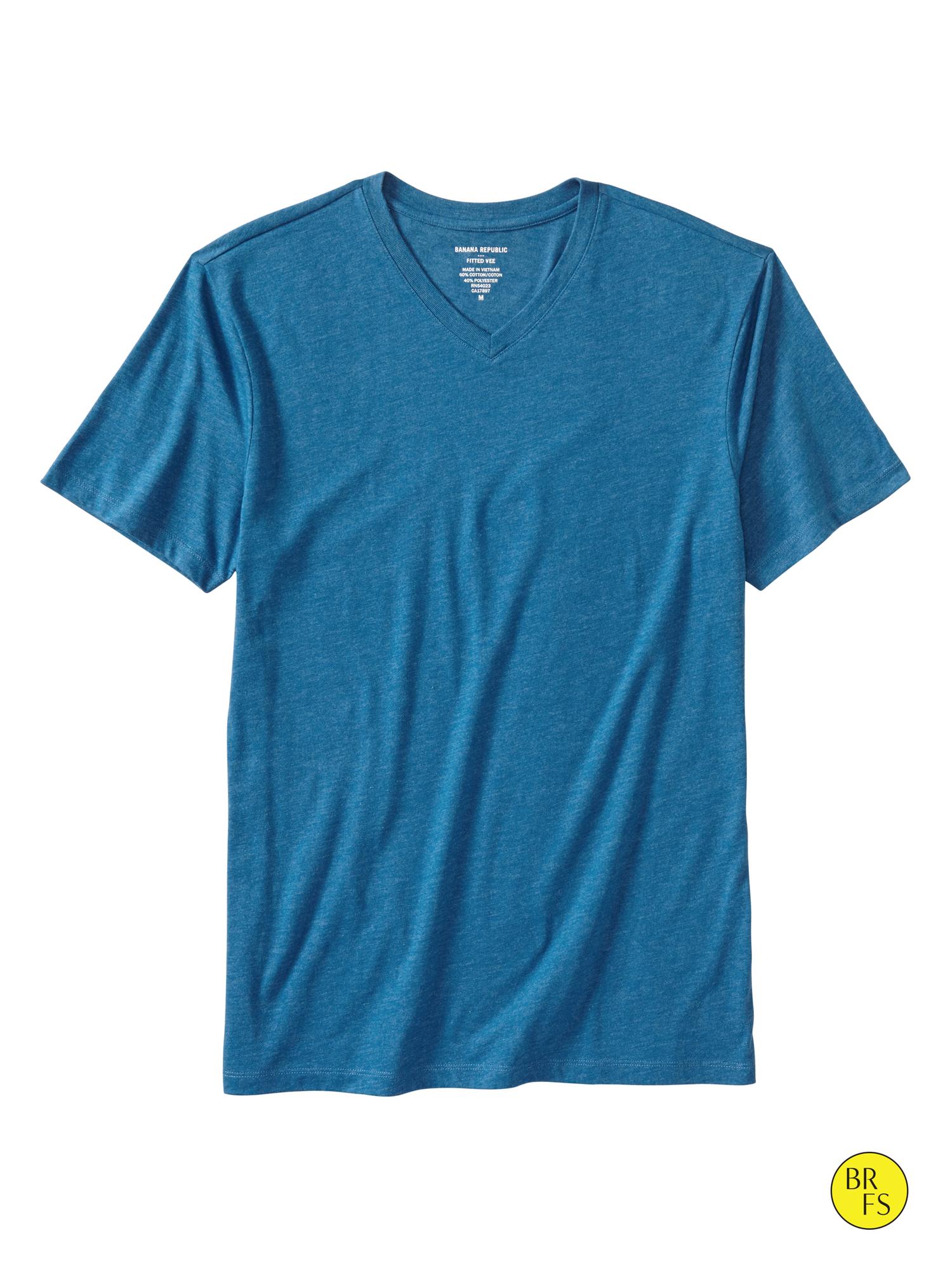 banana republic v neck tee