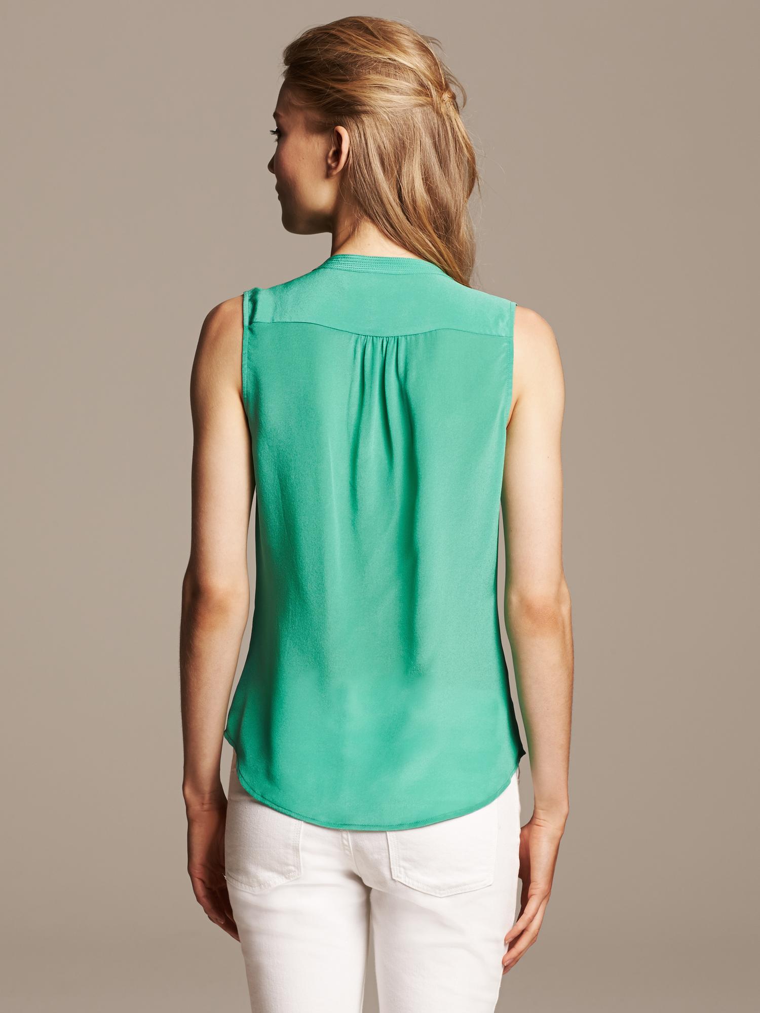 Silk Sleeveless Blouse