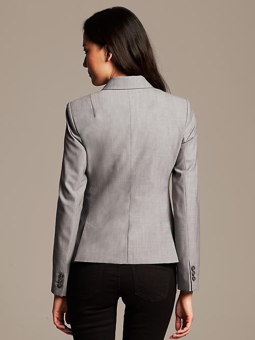 Gray Lightweight Wool Blazer