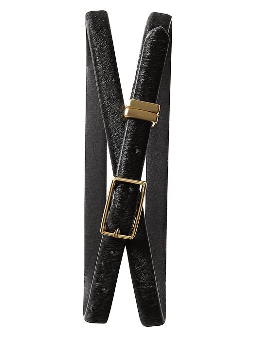 Leopard Haircalf Skinny Belt | Banana Republic display picture 2