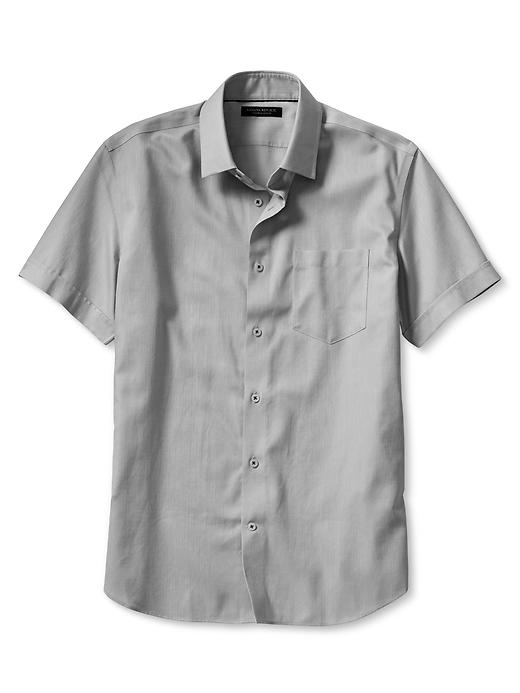 Slim-Fit Non-Iron Short-Sleeve Shirt | Banana Republic