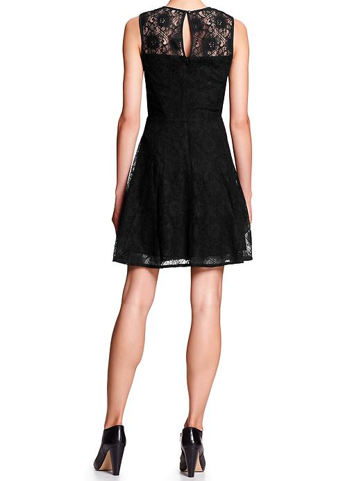 Factory Black Lace Dress | Banana Republic