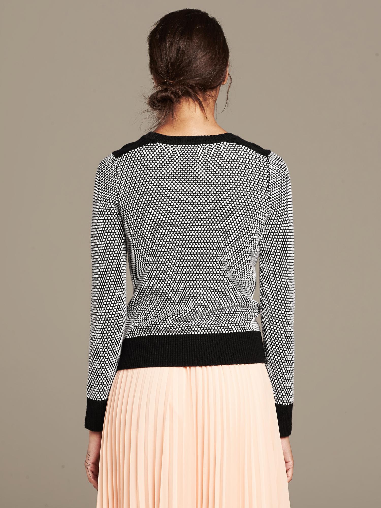 Textured Colorblock Crew Pullover