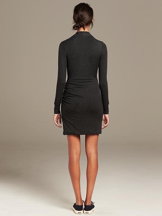 Knit Faux-Wrap Dress | Banana Republic