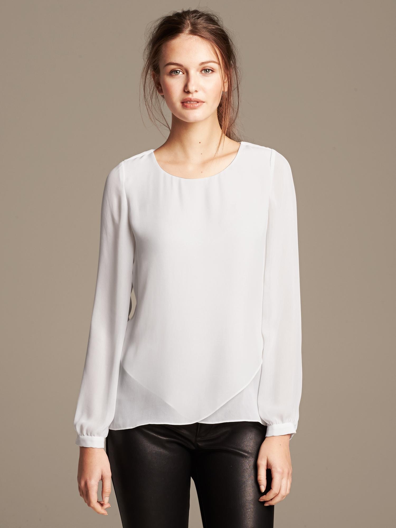 Tulip-Hem Top | Banana Republic