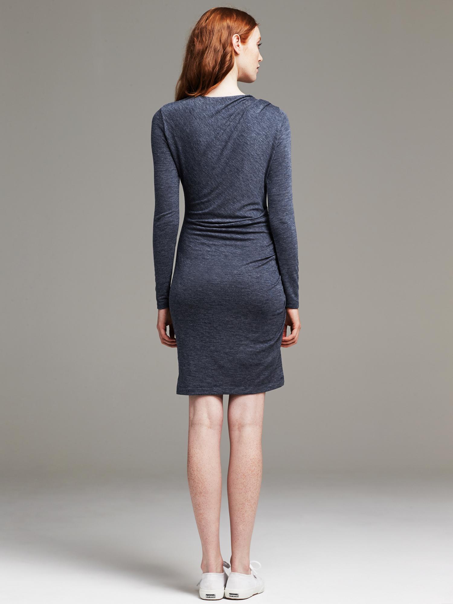 ★関税/送料込★Rest&Recreation★UNBALANCE JERSEY DRESS Jersey Midi Dress - Our Second Nature