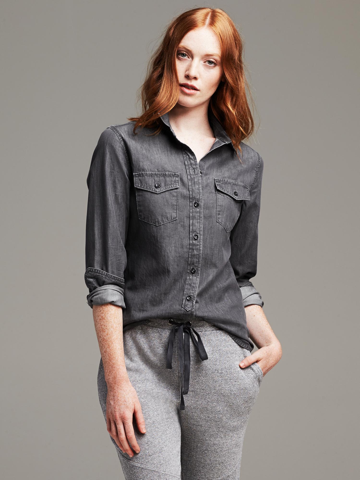 The Chambray and Denim Shirts Should Be on Your Wishlist in Fall
