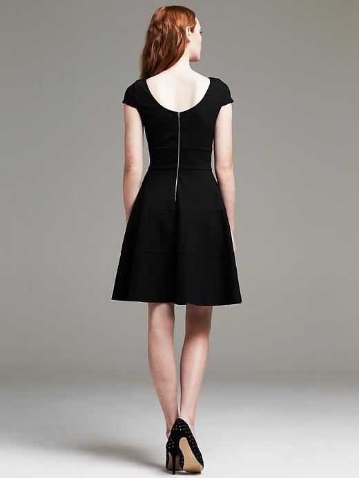 banana republic fit and flare dress Black Sweetheart Fit & Flare Dress | Sizes 0-34 main image 1
