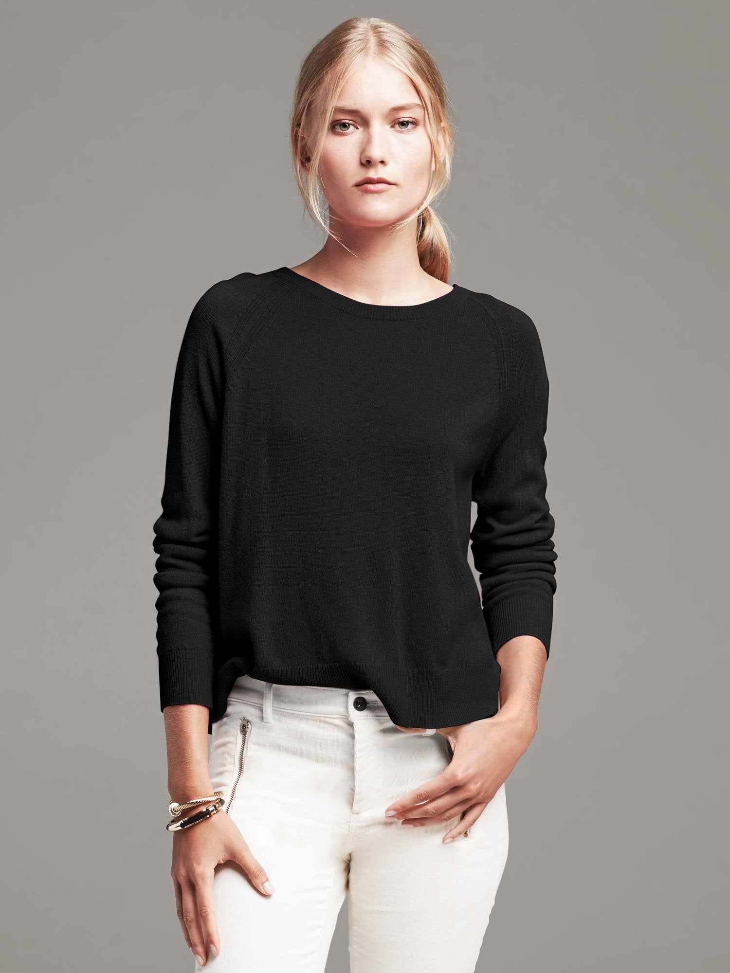 Pleat-Back Pullover