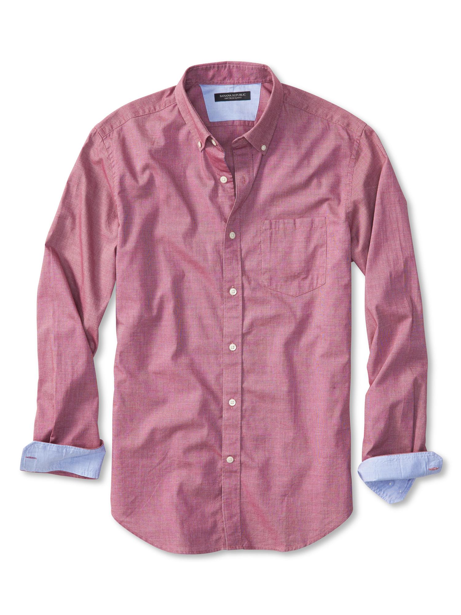 Slim-Fit Soft-Wash Button-Down Shirt | Banana Republic