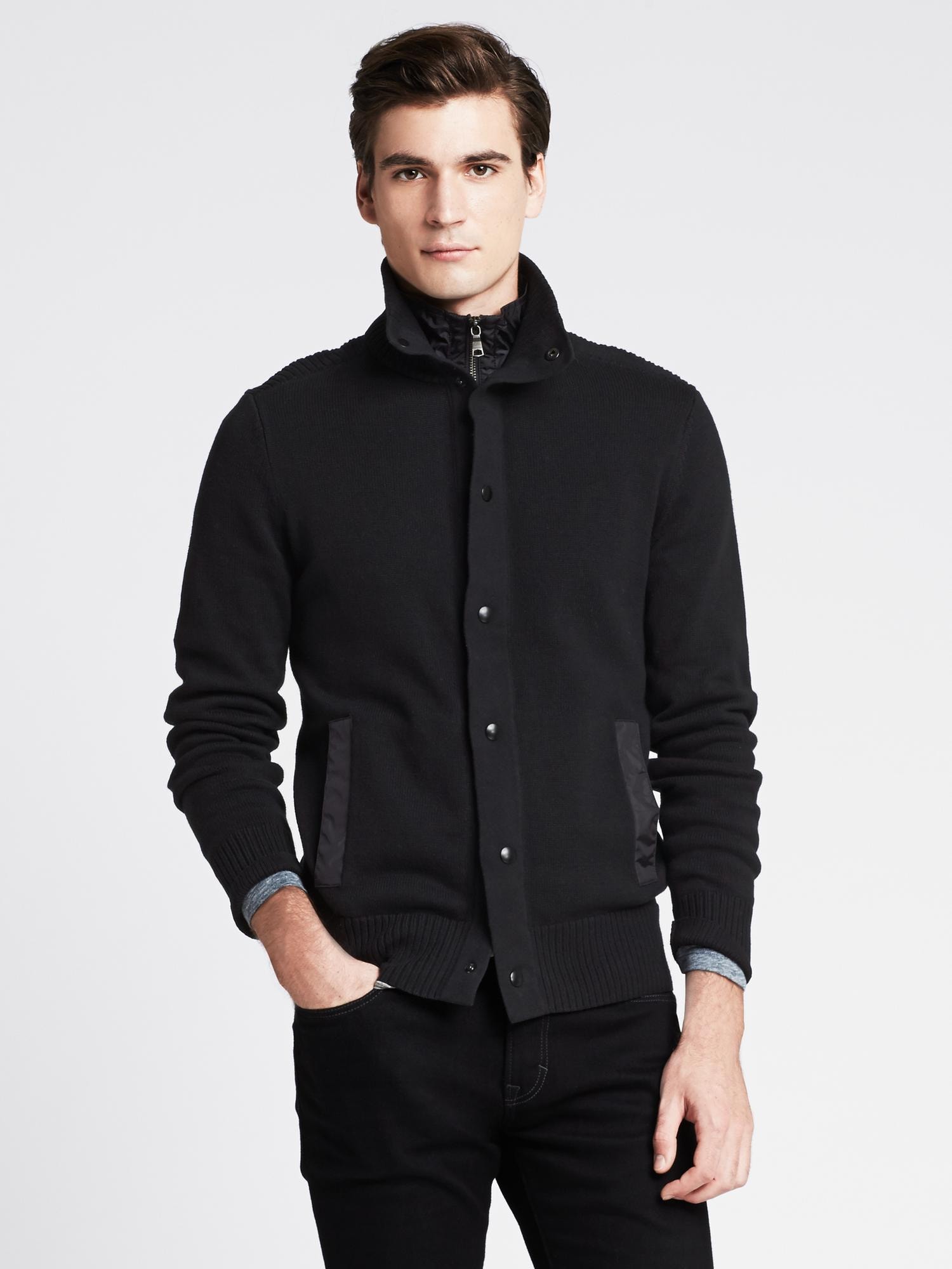 Black Sweater Jacket