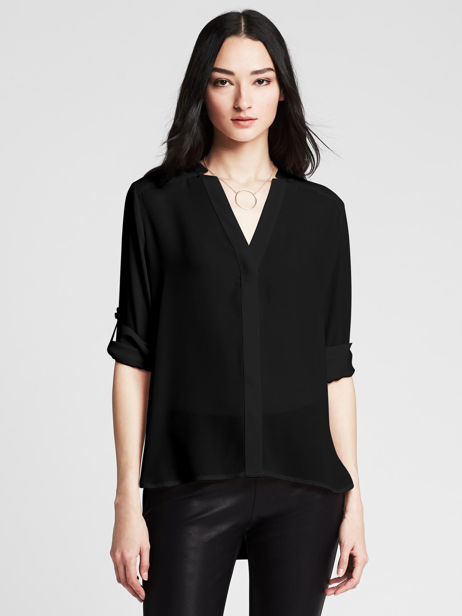 High/Low Blouse | Banana Republic