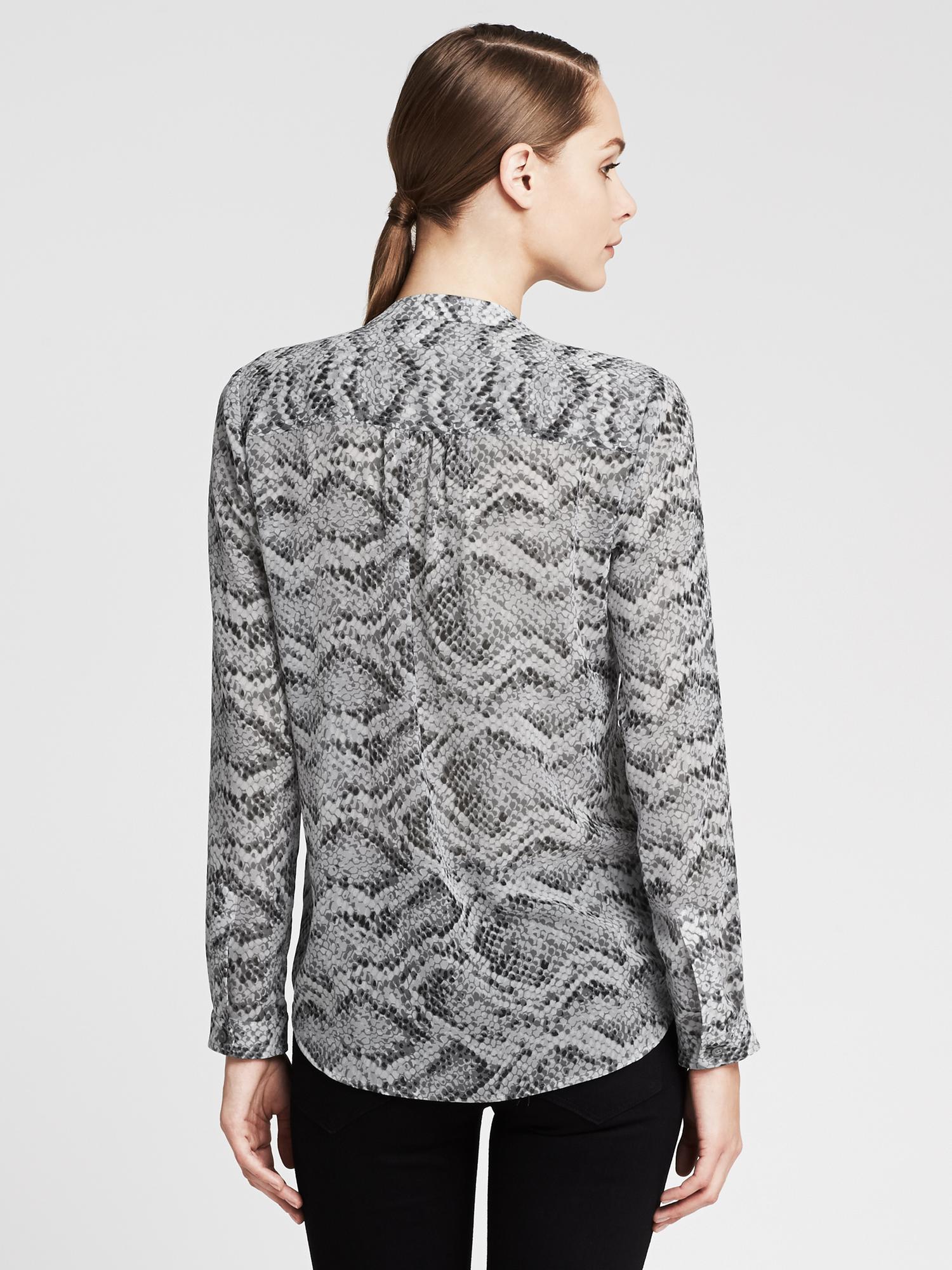 Python Print Blouse | Banana Republic