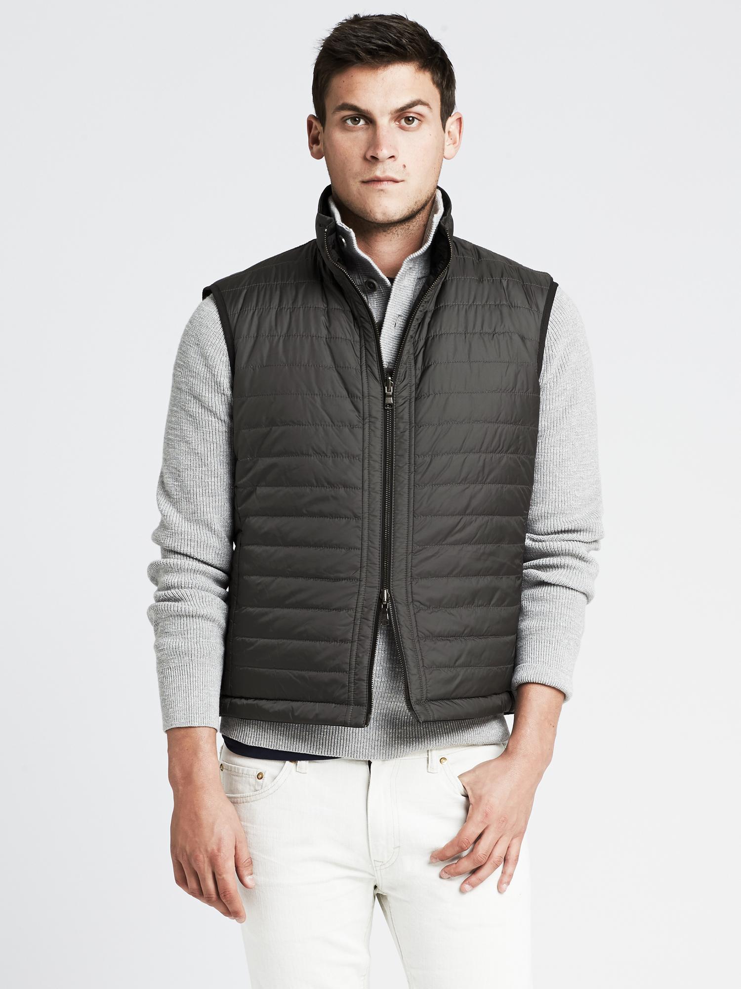 Reversible Zip Vest | Banana Republic