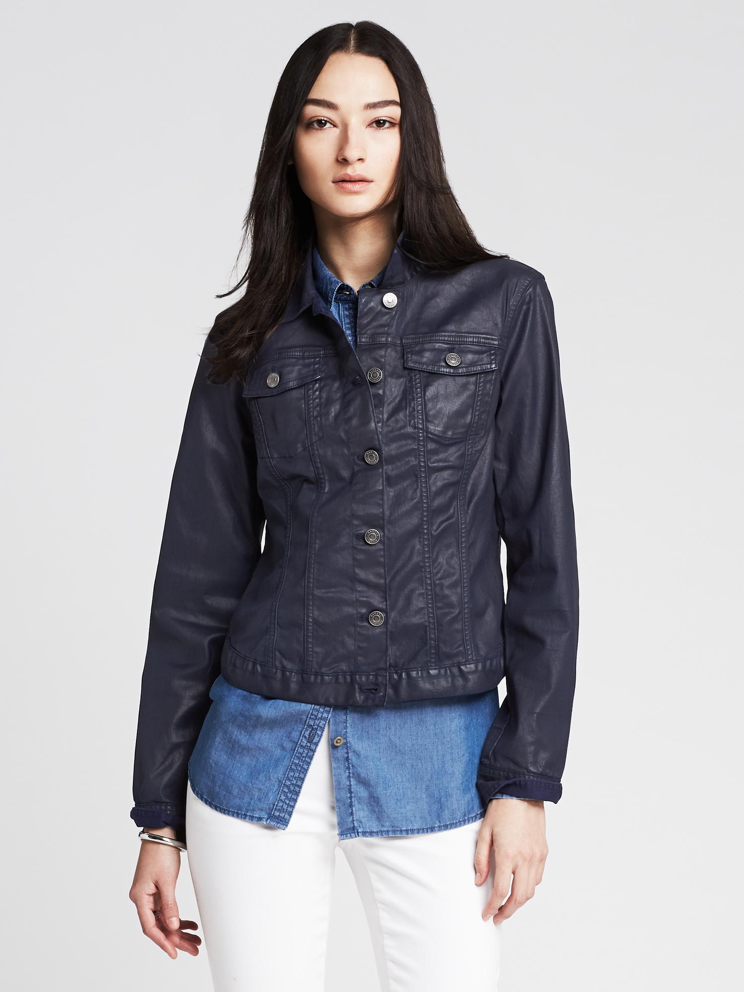 Coated Denim Jacket | Banana Republic