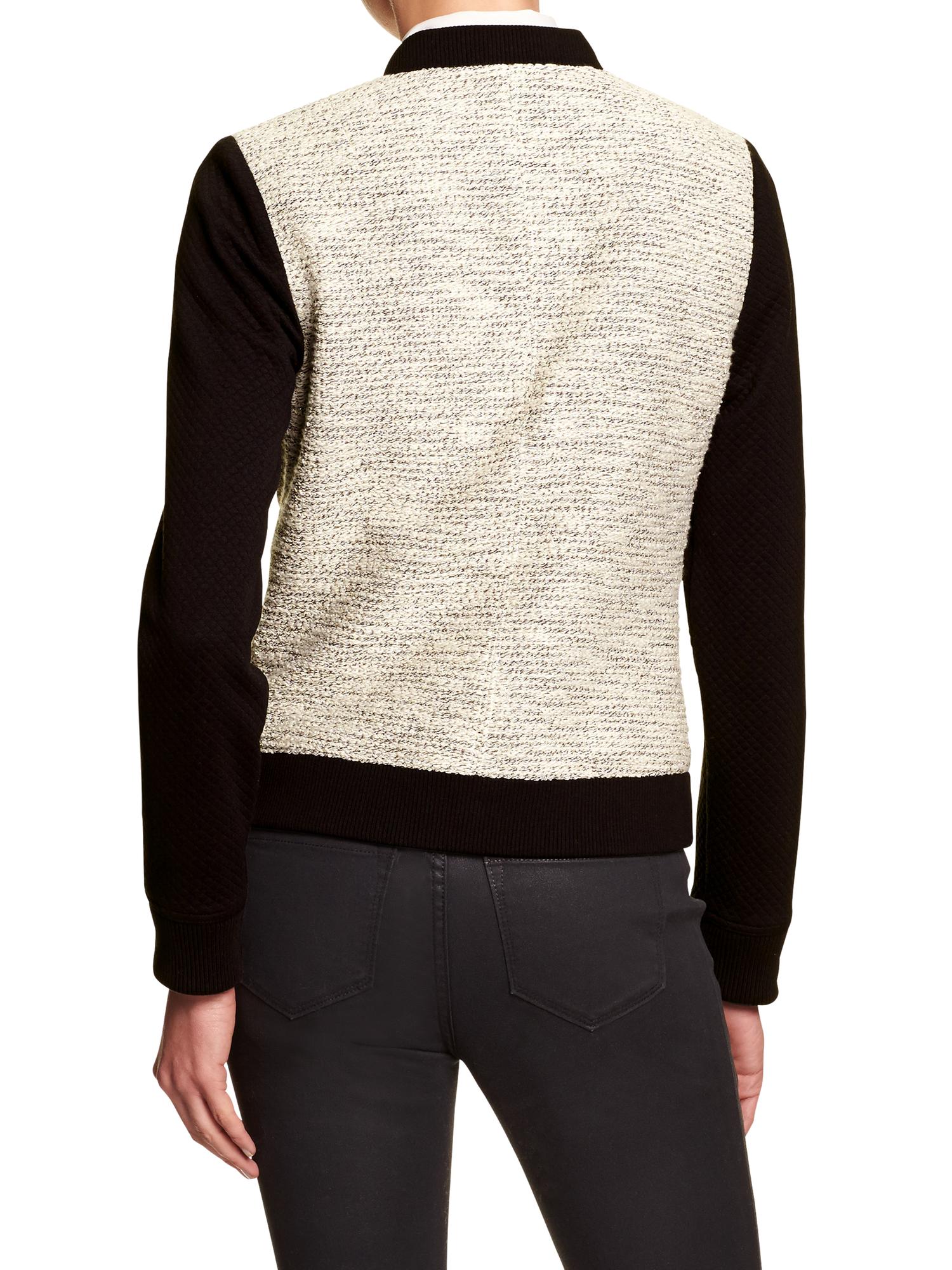 Factory Knit Baseball Jacket Banana Republic