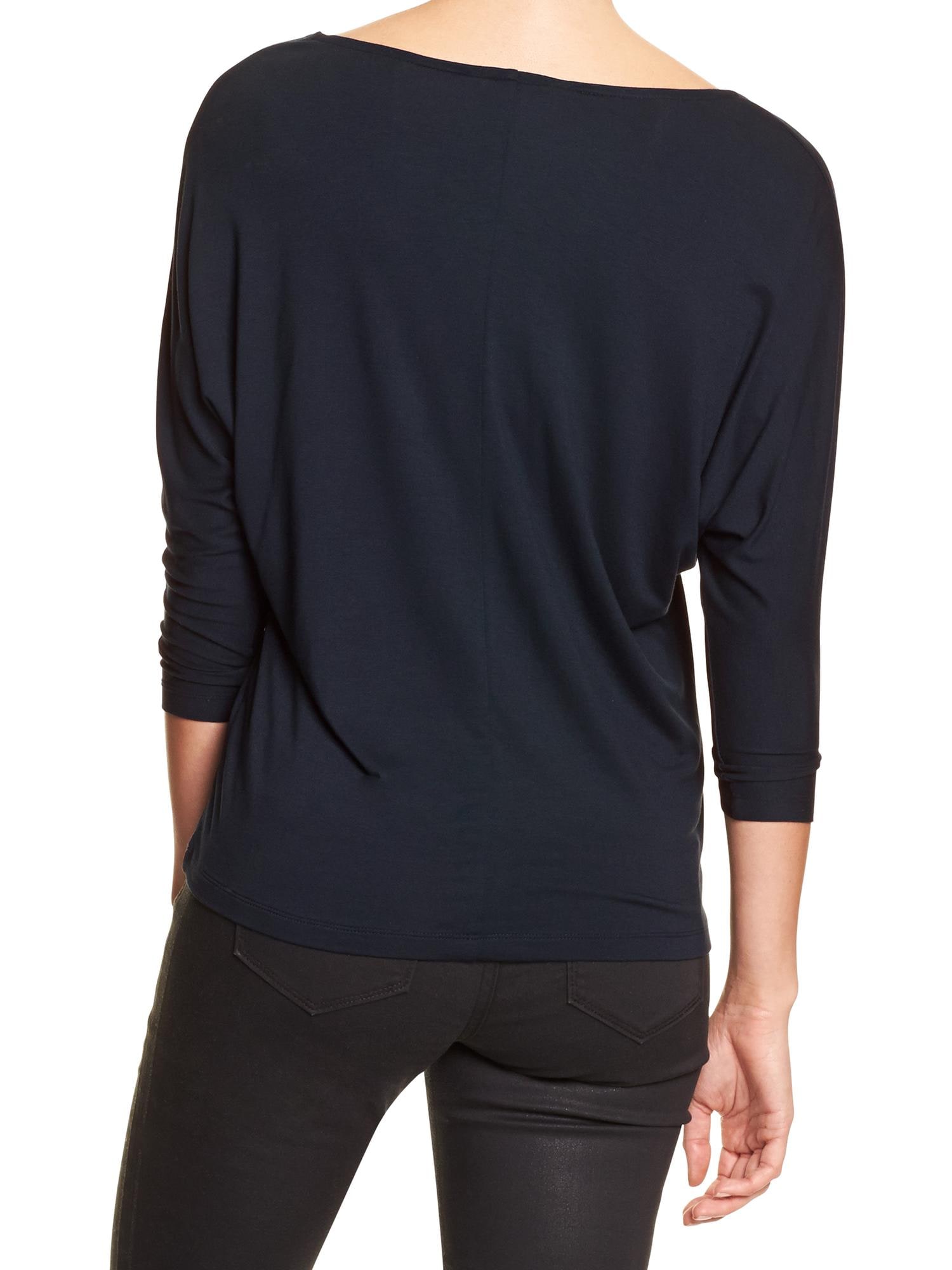 Factory Square Dot Dolman Top Banana Republic