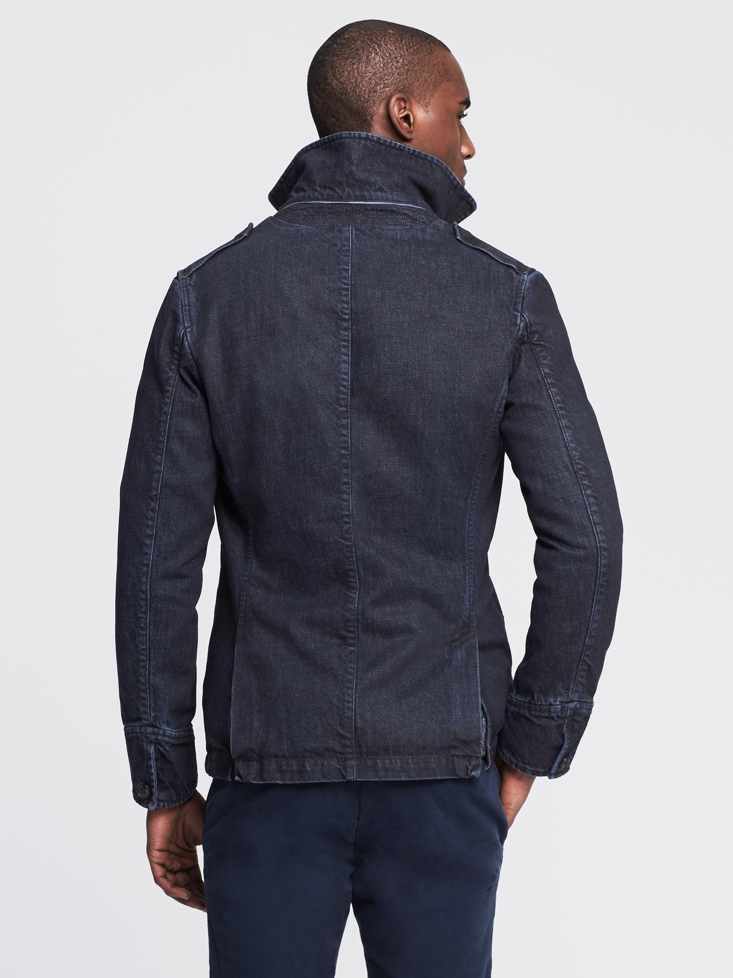 Indigo Denim Peacoat | Banana Republic