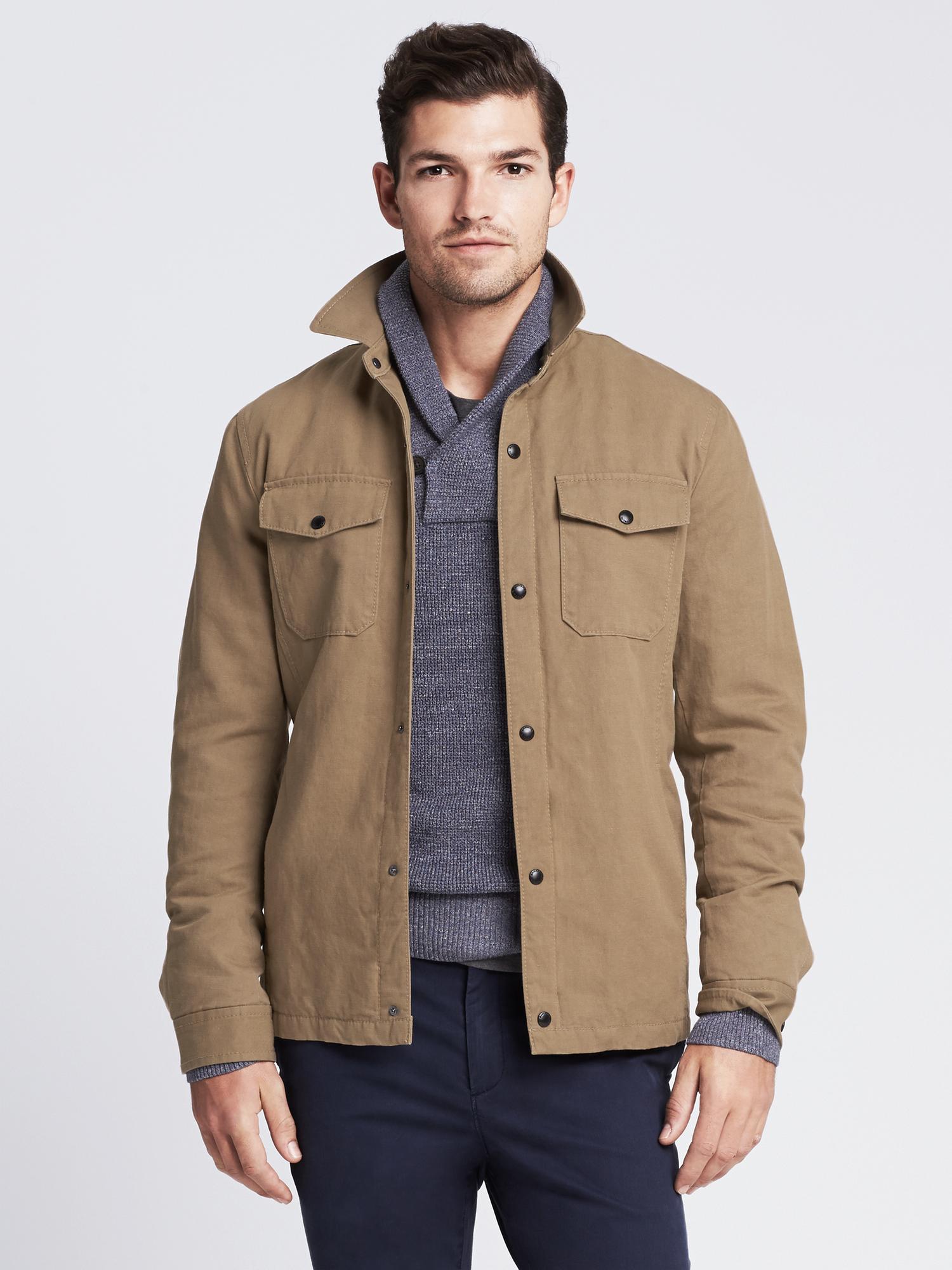 Banana republic khaki jacket best sale