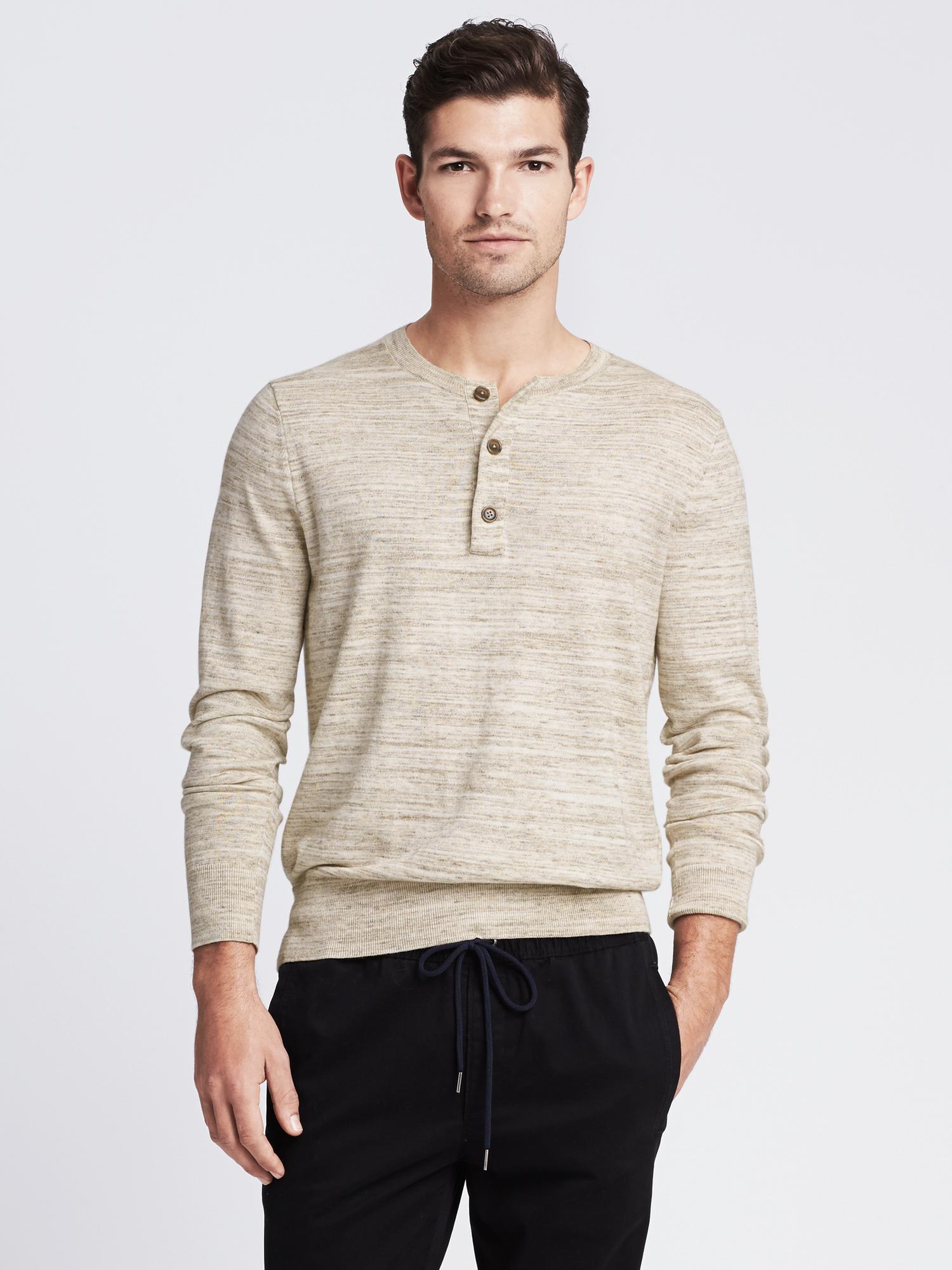 Henley Sweater Pullover | Banana Republic