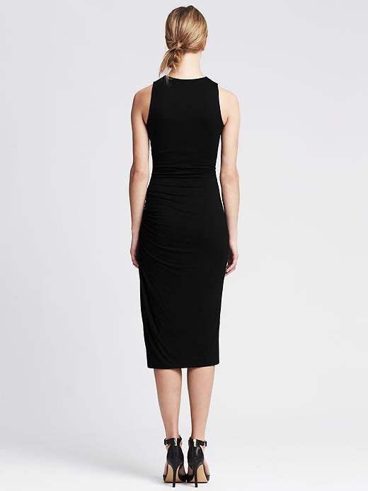 2 of 8 showing, with the color BR black of product Ruched Jersey Long Dress
