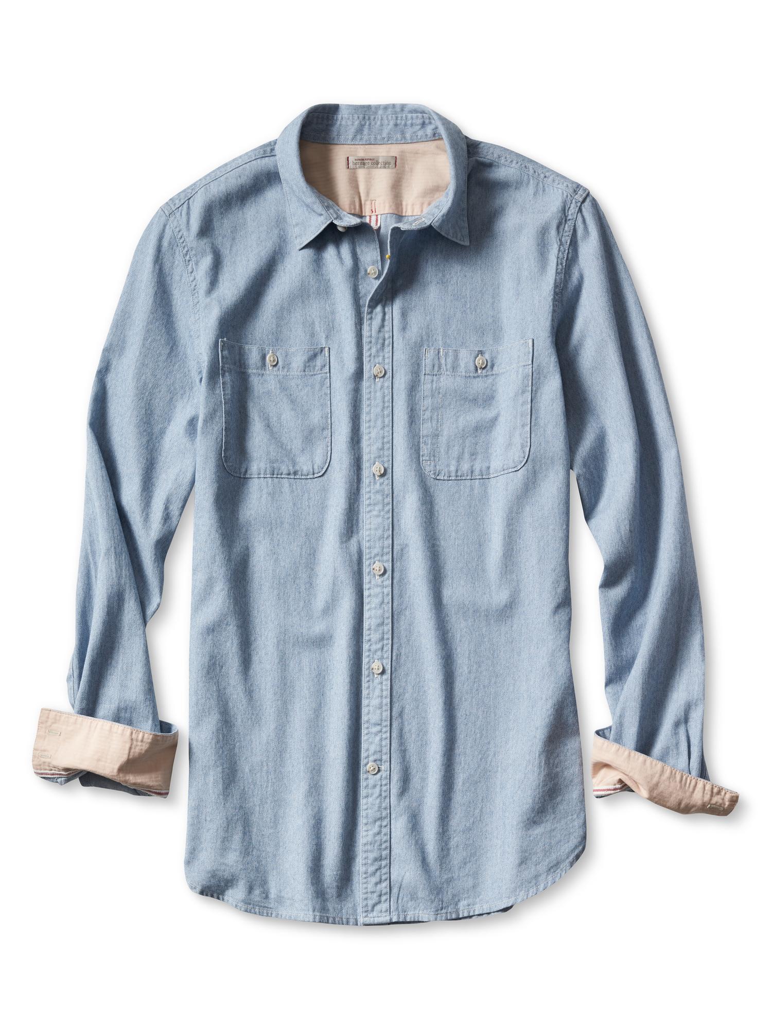 Heritage Denim Utility Shirt | Banana Republic