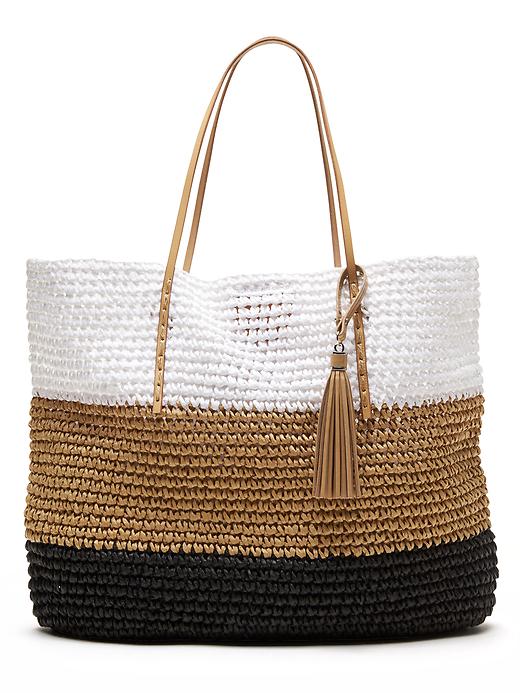 Woven Straw Tote | Banana Republic