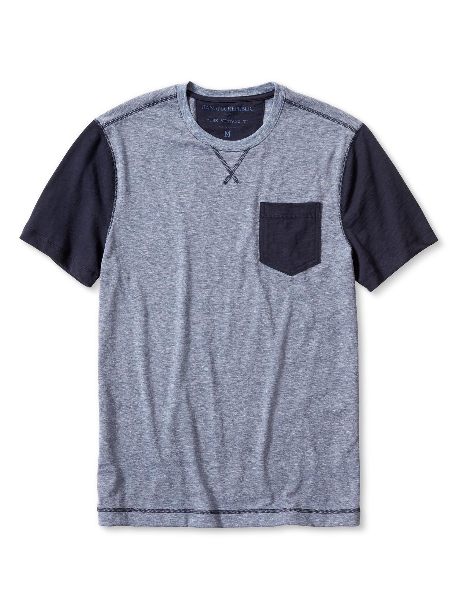 Vintage Slubbed Pocket Crew | Banana Republic