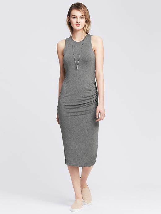 Ruched Jersey Long Dress