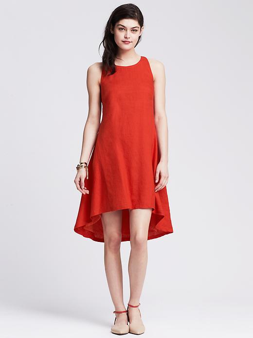 Linen Trapeze Dress | Banana Republic